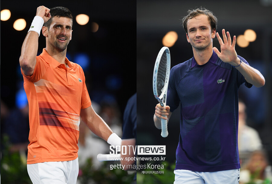[ATP] 조코비치 VS 메드베데프 새해 초 '빅 매치' 성사…결승행 놓고 맞대결