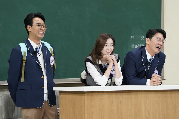 ▲ 7일 방송되는 '아는 형님'에는 '재벌집 막내아들' 배우 김남희 박지현 김도현(왼쪽부터)이 출연한다. 제공|JTBC