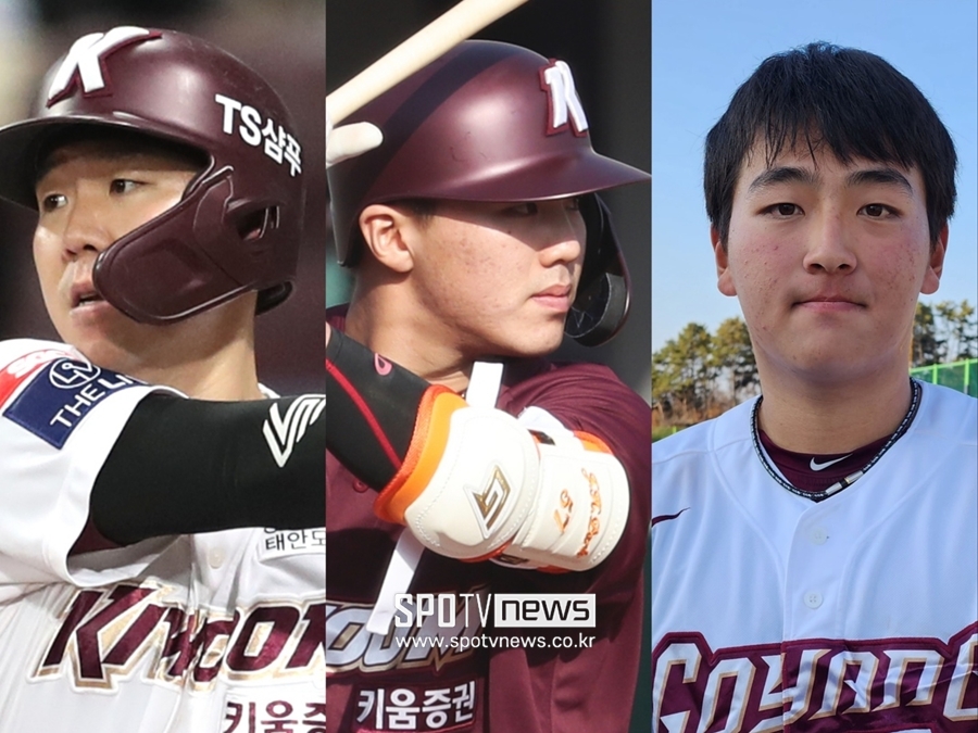 ▲ 키움 히어로즈 포수 김재현, 김시앙, 김동헌(왼쪽부터).  ⓒ곽혜미 기자, 박정현 기자