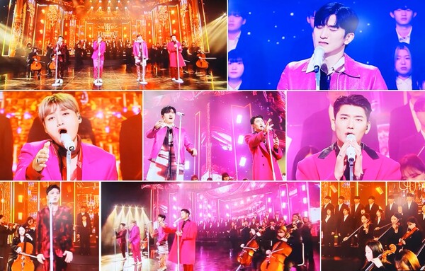 ▲ 8일 SBS '인기가요'에 출연해 라이브의 품격을 보여줬다는 평가를 받은 에스페로. 방송화면 캡처
