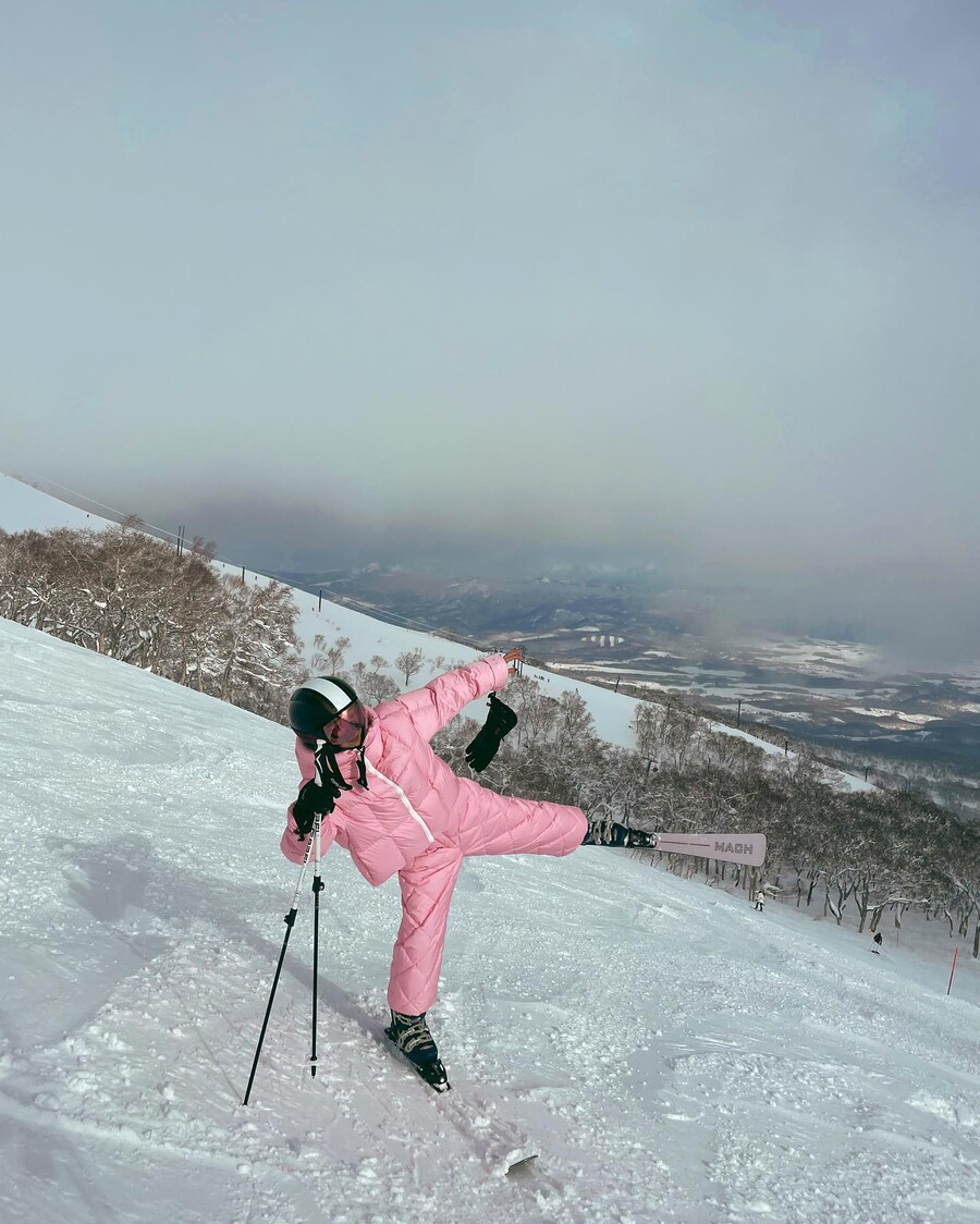 "초딩 같아, 고른 사람 책임져" 기은세, 스키복 입고 투정