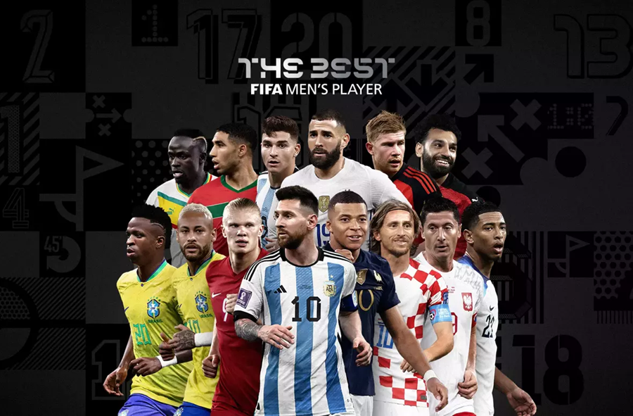 ▲ 2022 FIFA 올해의 선수 후보 14명 ⓒFIFA 홈페이지
