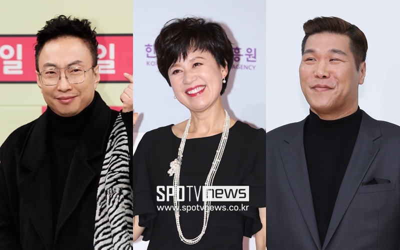 ▲ 박명수, 박미선, 서장훈(왼쪽부터). 출처| 스포티비뉴스DB