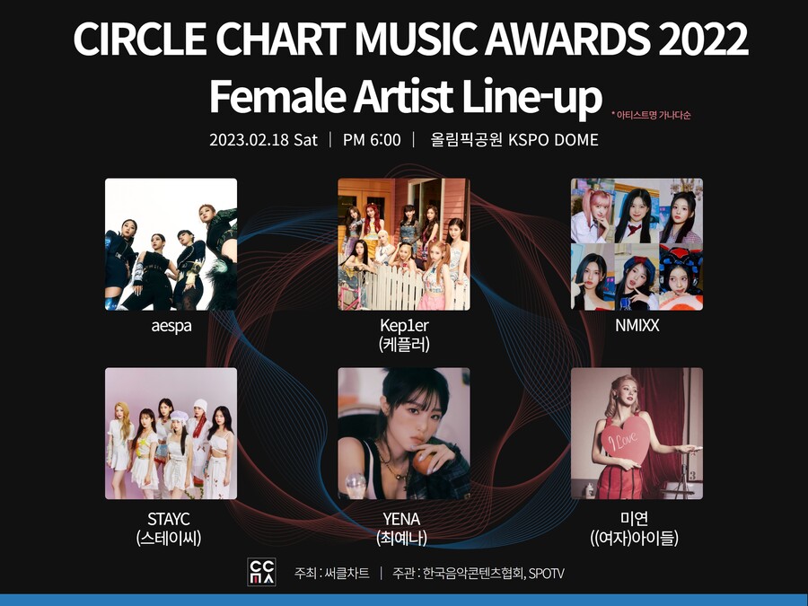 에스파→엔믹스, '써클차트 뮤직 어워즈 2022' 출격