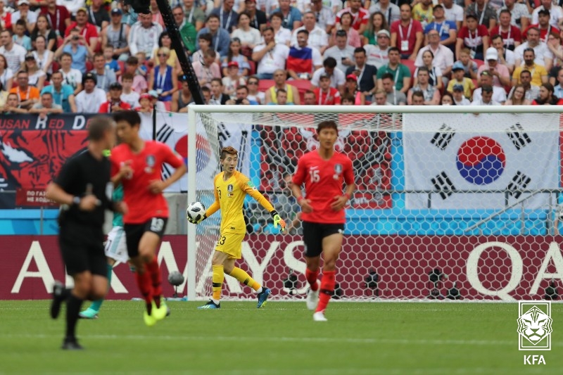 ▲ 2018 러시아 월드컵 독일전에서 맹활약했던 조현우 ⓒ대한축구협회