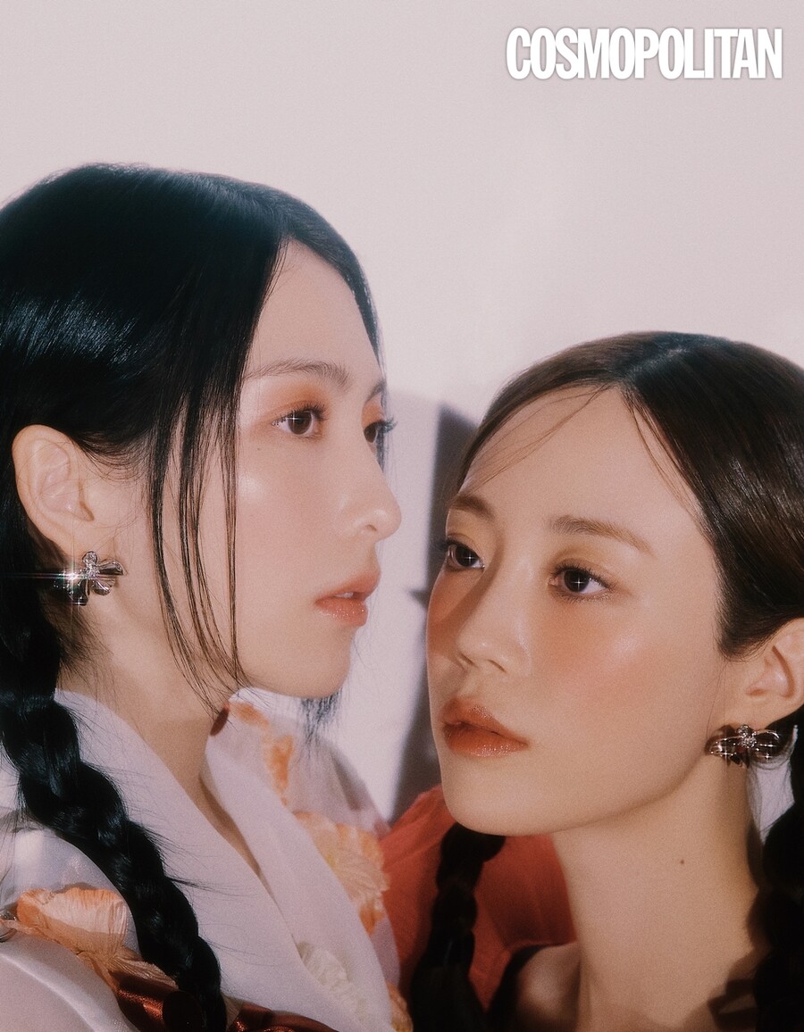 ▲ 카라 강지영, 허영지. 제공ㅣ코스모폴리탄