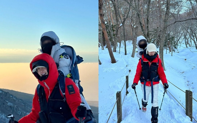 '6살 子 업고 한라산' 이시영 "아이도 원했다" 해명에도 갑론을박ing[종합]