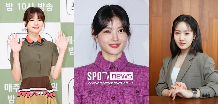 ▲ 배우 정소민, 김유정, 진지희.  ⓒ스포티비뉴스DB