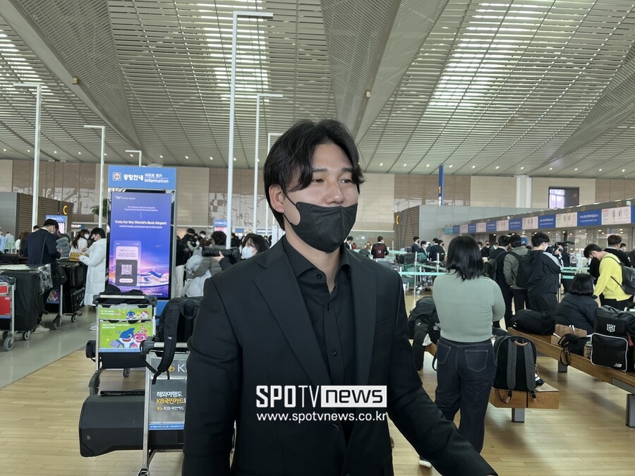 ▲ 29일 출국한 kt 위즈 김상수 ⓒ고유라 기자