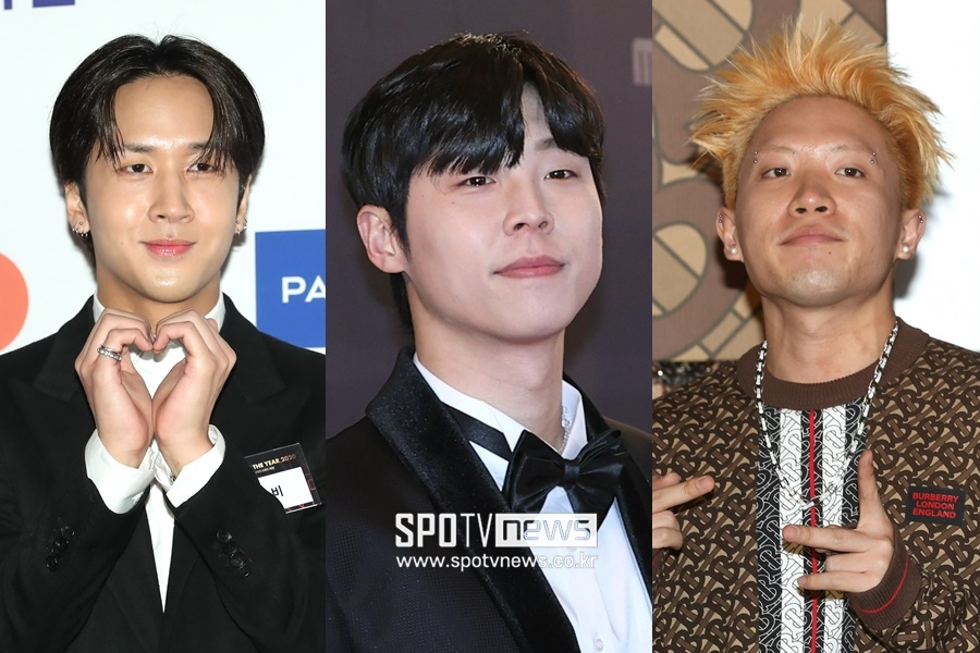 ▲ 라비, 송덕호, 나플라(왼쪽부터). 출처ㅣ ⓒ곽혜미 기자, 스포티비뉴스DB