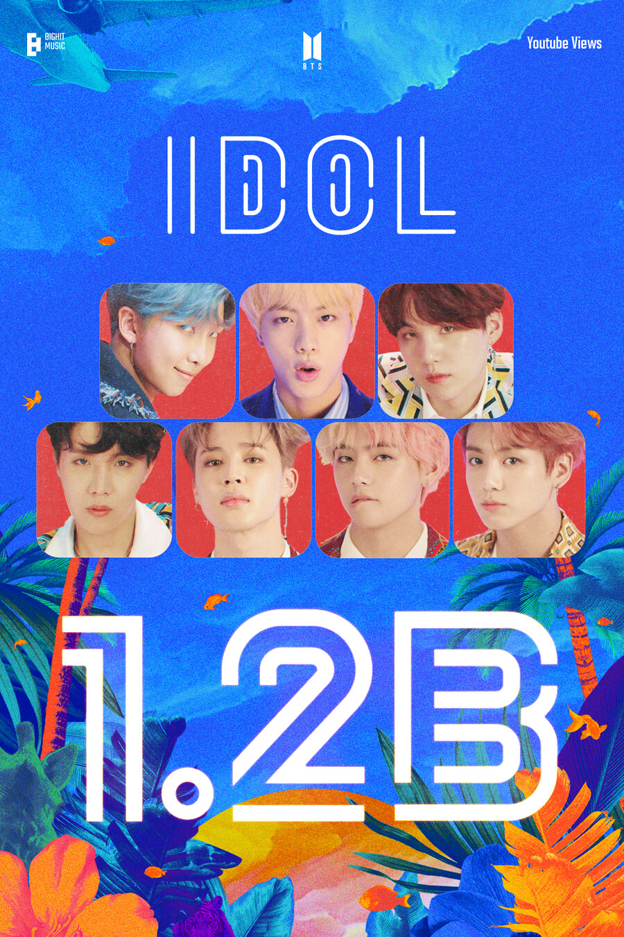 벌써 5번째 12억뷰…방탄소년단, '아이돌' MV로 또 역대급 기록