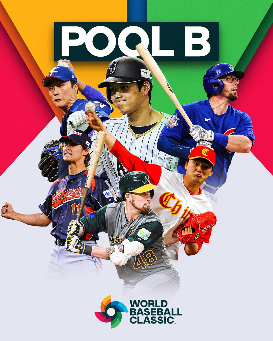 ▲ WBC B조 이미지 ⓒWBSC