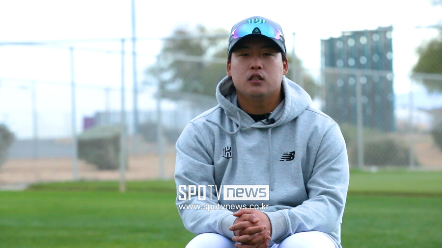 ▲ SPOTVNEWS와 인터뷰에서 내년 시즌 도약을 다짐하는 강백호