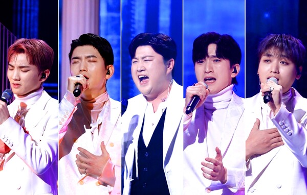 ▲ '불후의 명곡'에 함께 출연한 김호중(가운데)과 에스페로. 제공|포켓돌스튜디오