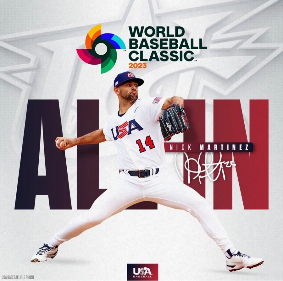 ▲ 미국 야구 대표팀은 지난해 12월 닉 마르티네스의 WBC 참가 소식을 알렸다. ⓒ USA베이스볼 인스타그램