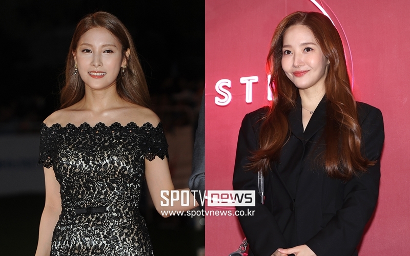 ▲ 박규리(왼쪽)와 박민영. 출처| 스포티비뉴스DB