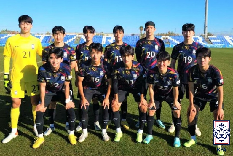 ▲ 2월 스페인 전지훈련 남자 U-20 대표팀 사진.  ⓒ대한축구협회