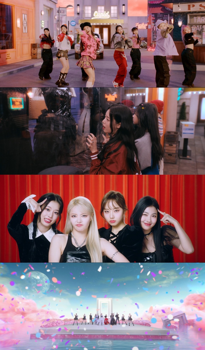 ▲ 피프티 피프티 '큐피드' 뮤직비디오 갈무리. 출처ㅣ'큐피드' 뮤직비디오 캡처
