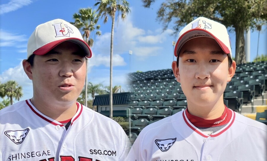 ▲SSG 랜더스 이로운(왼쪽)과 송영진. ⓒ스포티비뉴스DB, SSG랜더스