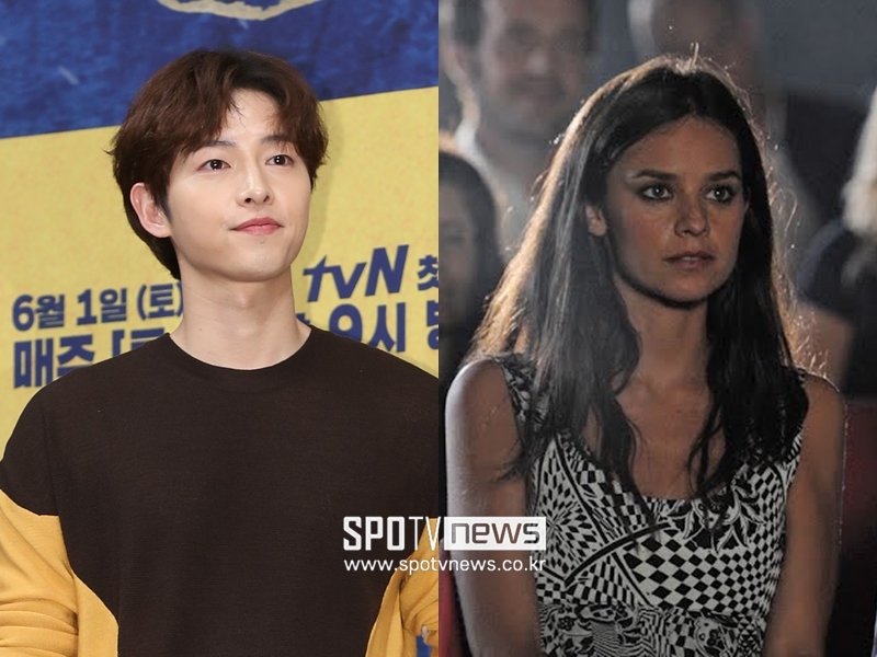 ▲ 송중기(왼쪽)와 케이티 루이스 사운더스. 출처| 스포티비뉴스DB, 영화 'Sapore di te' 스틸