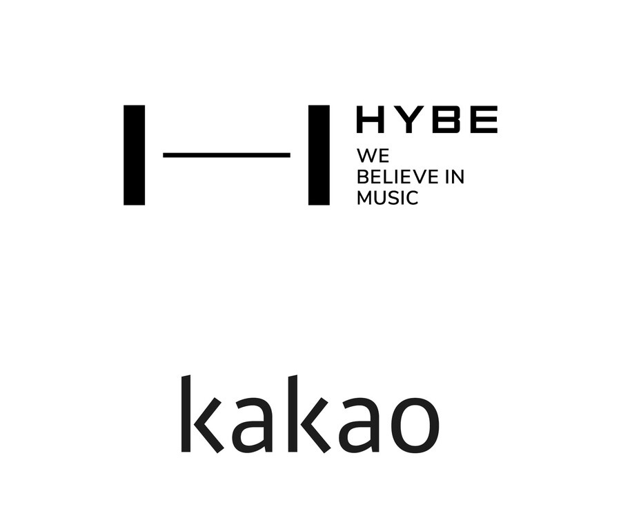 ▲ 하이브(위), 카카오 로고. 제공|하이브, 카카오