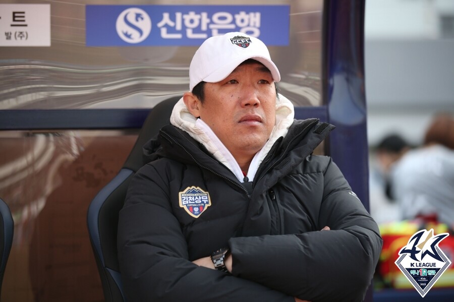 ▲ 성한수 김천 상무 감독 ⓒ한국프로축구연맹