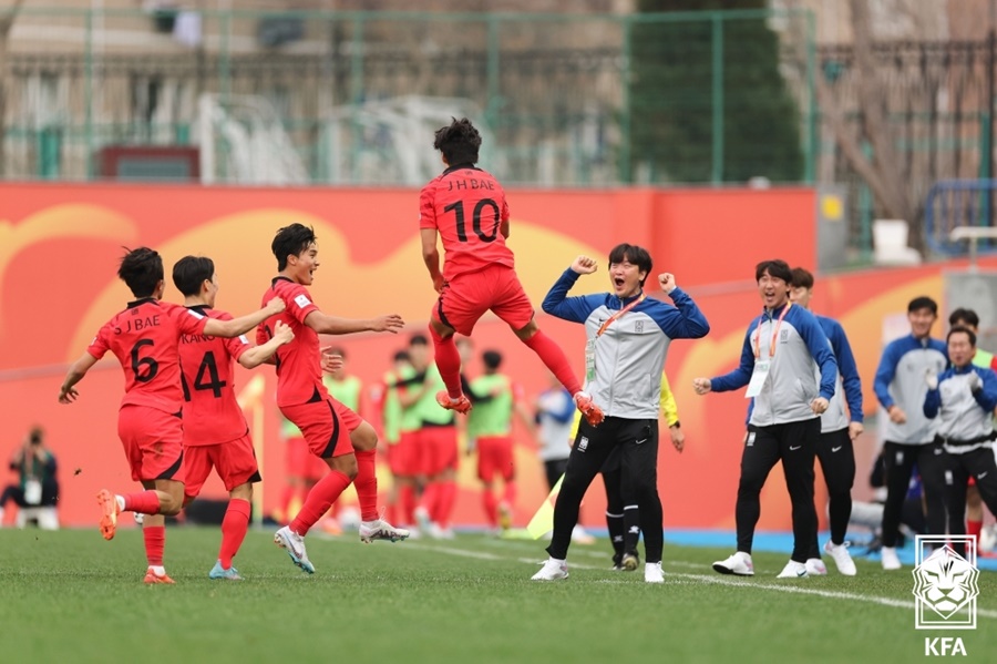 ▲ 한국 U20 대표팀이 요르단을 제압했다 ⓒ 대한축구협회