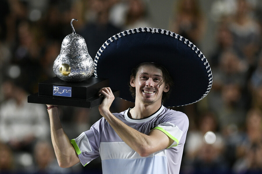 ▲ 2023년 ATP 투어 멕시칸 오픈에서 우승한 알렉스 드미노 ⓒ연합뉴스/AP