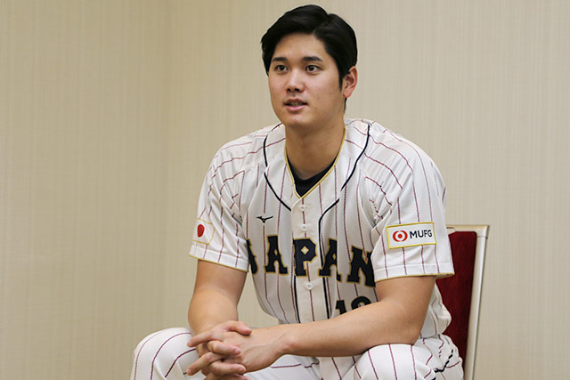 ▲WBC 일본 대표팀 오타니 쇼헤이. ⓒ사무라이 재팬 공식 홈페이지