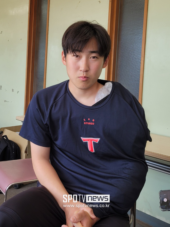 ▲ KIA 윤영철 ⓒ윤욱재 기자