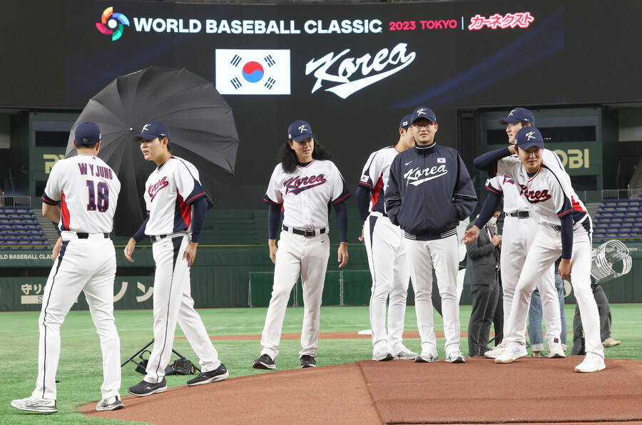 ▲ 온갖 악재를 뒤로 하고 9일 WBC 대회 일정을 시작하는 한국 대표팀 ⓒ연합뉴스