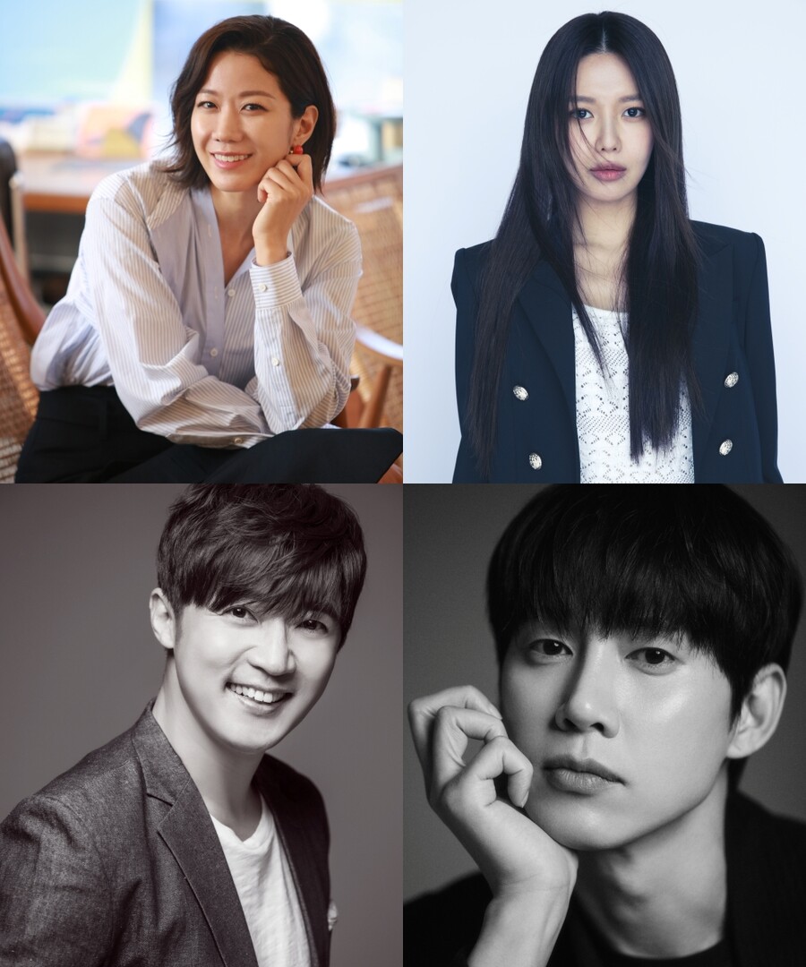 ▲ 전혜진, 최수영, 박성훈, 안재욱(왼쪽 위부터 시계방향). 제공| 호두앤유엔터테인먼트, E.B.M, 제이블엔터테인먼트, BH엔터테인먼트