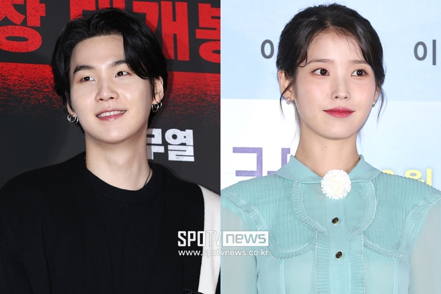 ▲ 방탄소년단 슈가(왼쪽), 아이유.  ⓒ곽혜미 기자