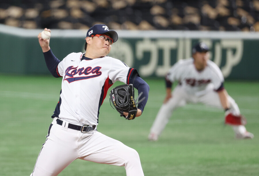 ▲WBC 투수 박세웅. ⓒ연합뉴스