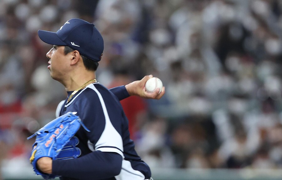 ▲WBC 한국 대표팀 투수 정우영.  ⓒ연합뉴스