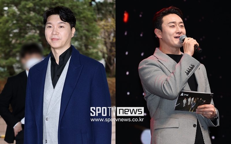 ▲ 코미디언 박수홍(왼쪽)과 김원효. 출처| 스포티비뉴스DB
