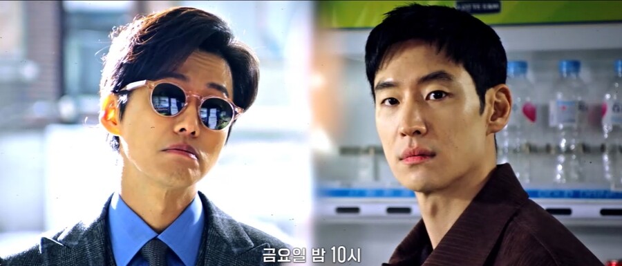 ▲ 남궁민(왼쪽)과 이제훈. 출처|SBS '모범택시2' 방송화면 캡처