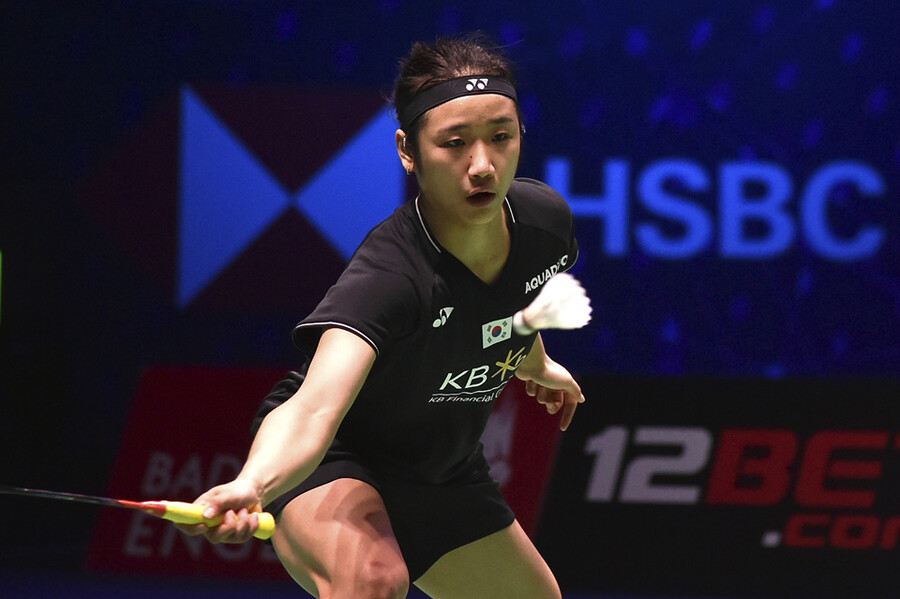 ▲ 2023 BWF 전영오픈 여자단식 결승전에서 경기를 펼치는 안세영 ⓒ연합뉴스/AP