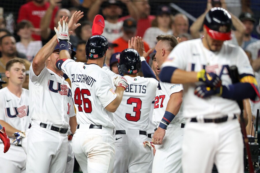 [WBC 게임노트] 골디+터너 8타점 합작, 우승후보 미국 결승 진출…쿠바에 14-2 완승