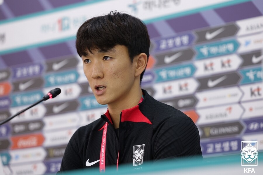▲ 인터뷰하는 황인범 ⓒ대한축구협회