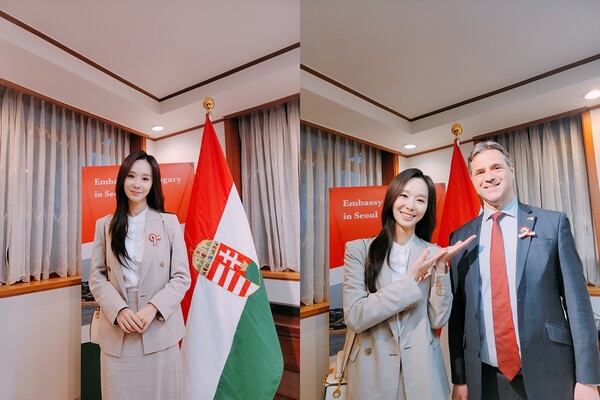 한수연, '1848 헝가리 혁명' 175주년 행사 참석…주한헝가리대사 부부 초청