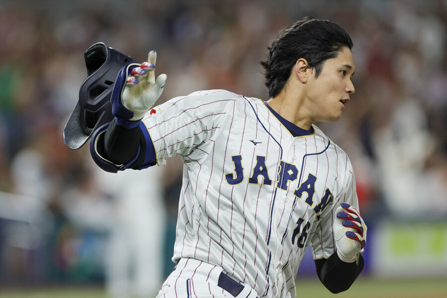 ▲WBC 일본 대표팀 오타니 쇼헤이.  ⓒ연합뉴스/USA TODAY Sports