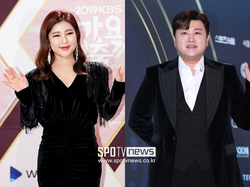 ▲ 가수 송가인(왼쪽)과 김호중. 출처| 스포티비뉴스DB