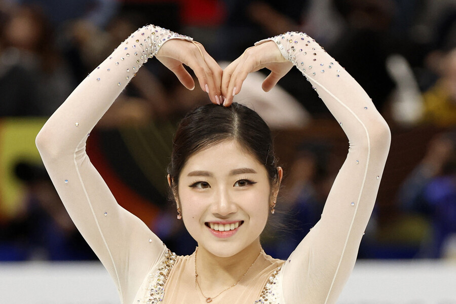 [피겨 세계선수권] '은메달' 이해인, 김연아 이후 10년 만에 세계선수권 메달 쾌거