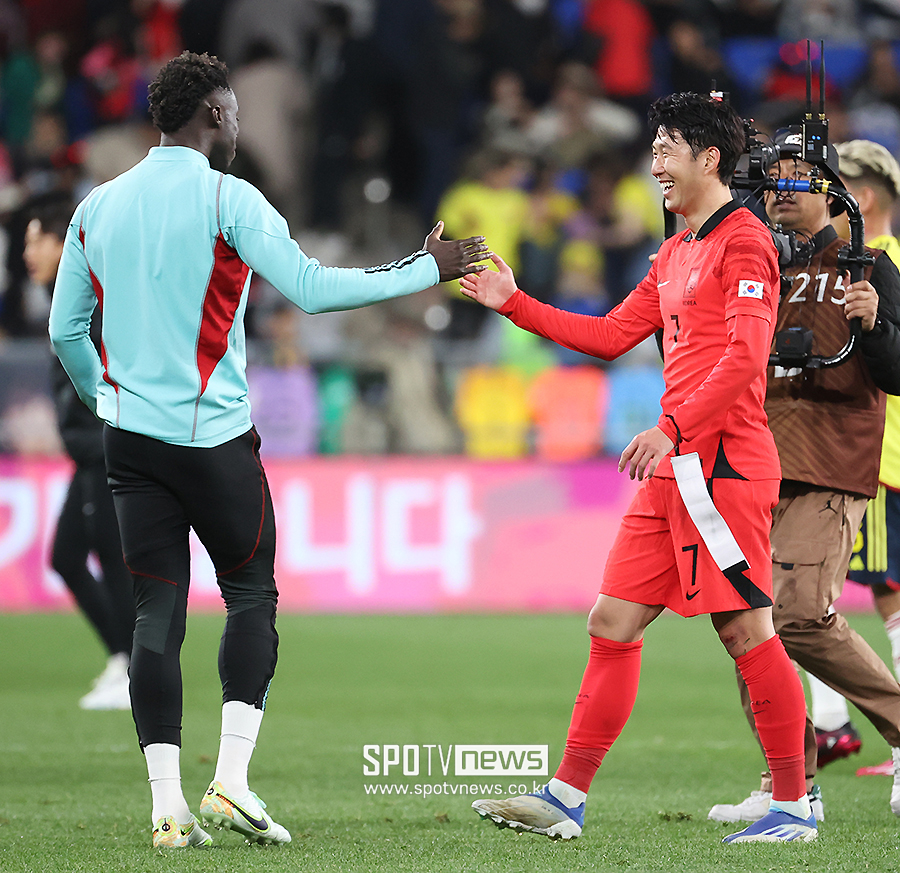 ▲ 다빈손 산체스 손흥민 ⓒ곽혜미 기자