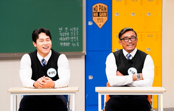 ▲ 25일 방송되는 '아는 형님'에 출연하는 윤성빈(왼쪽)과 추성훈이 '피지컬 : 100' 뒷이야기를 들려준다. 제공|JTBC