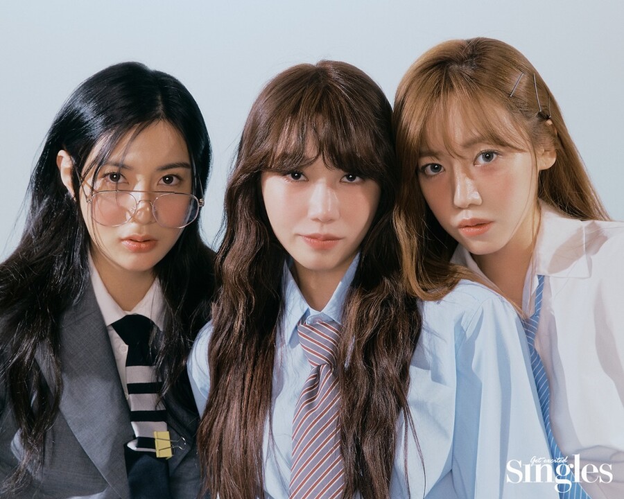 ▲ 에이핑크 오하영, 정은지, 김남주(왼쪽부터). 제공ㅣ싱글즈