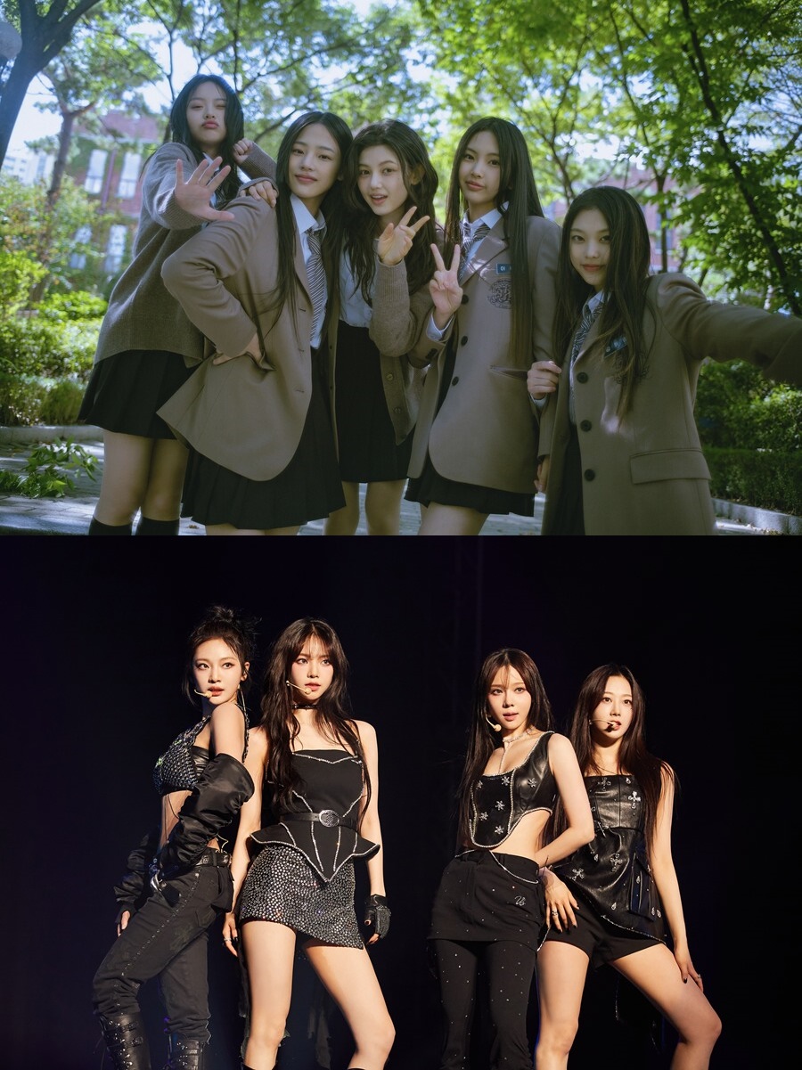 ▲ 뉴진스, 에스파. 제공|각 소속사