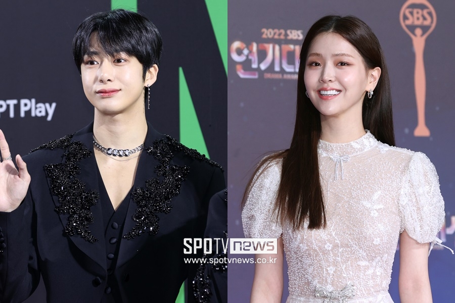 ▲ '인기가요' 새 MC로 발탁된 몬스타엑스 형원(왼쪽), 김지은.  ⓒ곽혜미 기자