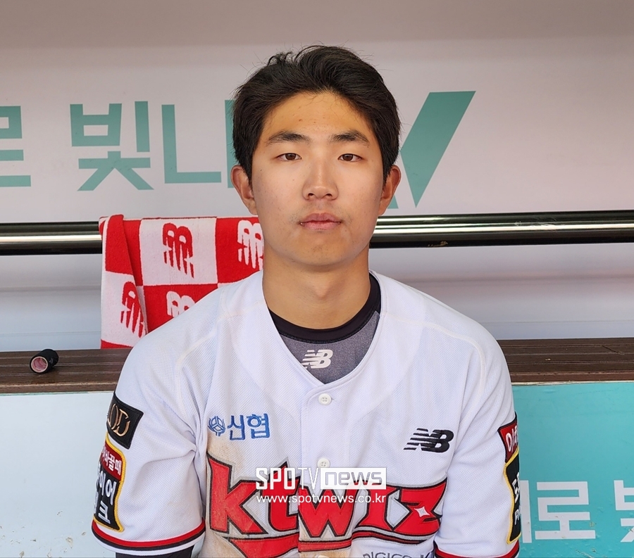 ▲ kt 위즈 신인 외야수 정준영. ⓒ수원, 박정현 기자